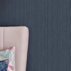 Promo 😀 Dorma Dorma Plain Indigo Ink Wallpaper 👏 -Dunelm Online Shop 30770439 alt04