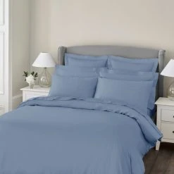 Wholesale ⌛ Dorma Dorma 300 Thread Count 100% Cotton Sateen Heirloom Blue Duvet Cover ❤️