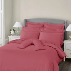 Budget ✨ Dorma Dorma 300 Thread Count 100% Cotton Sateen Plain V-Shaped Pillowcase ⭐