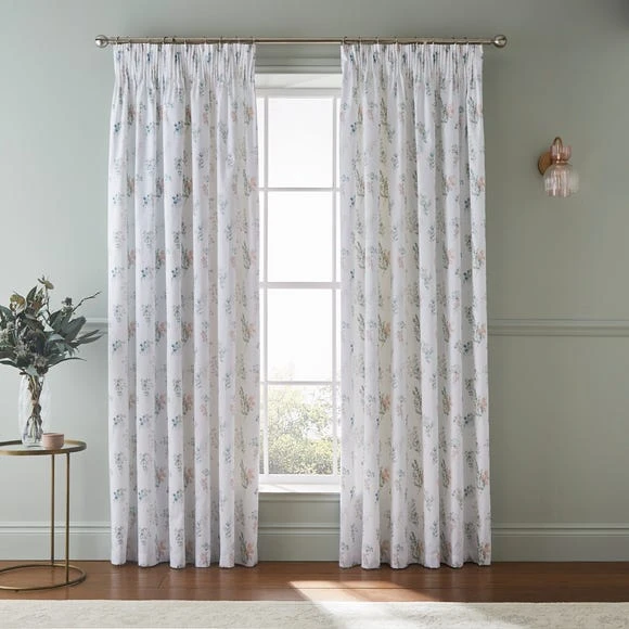 Cheap 😍 Dorma Dorma Beatrice Pink Blackout Pencil Pleat Curtains 😀 2 Cheap 😍 Dorma Dorma Beatrice Pink Blackout Pencil Pleat Curtains 😀 - Image 2