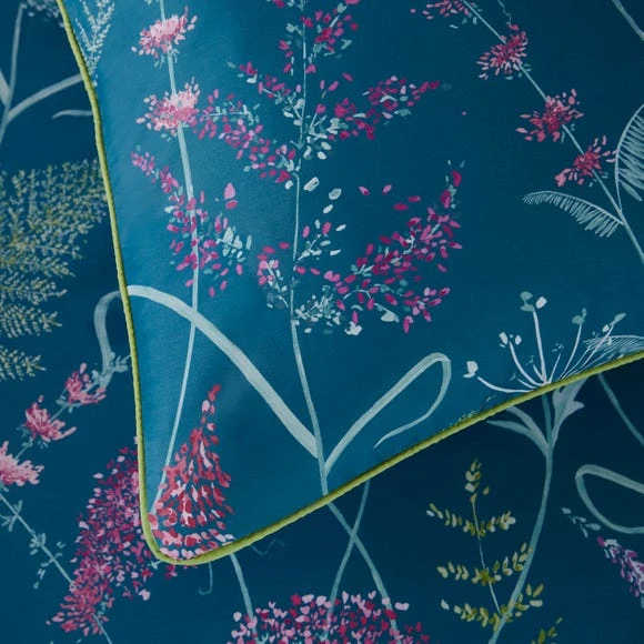 Discount ⭐ Dorma Dorma Winter Garden Teal 100% Cotton Reversible Duvet Cover and Pillowcase Set ✔️ 5 Discount ⭐ Dorma Dorma Winter Garden Teal 100% Cotton Reversible Duvet Cover and Pillowcase Set ✔️ - Image 5