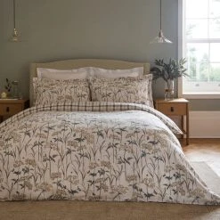 Coupon 🔥 Dorma Dorma Cheddleton 100% Brushed Cotton Duvet and Pillowcase Set 🎉