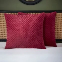 Best Pirce 😀 Dorma Dorma Genevieve Red Continental Square Pillowcase 👍